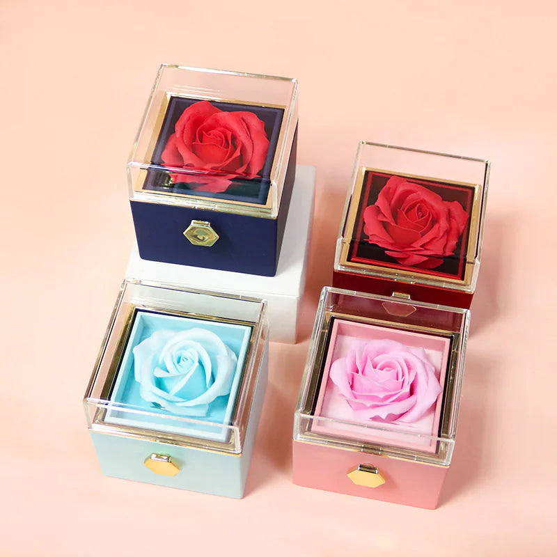 Elegant Rose Jewelry Case