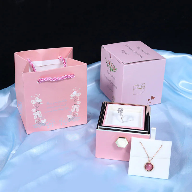 Elegant Rose Jewelry Case