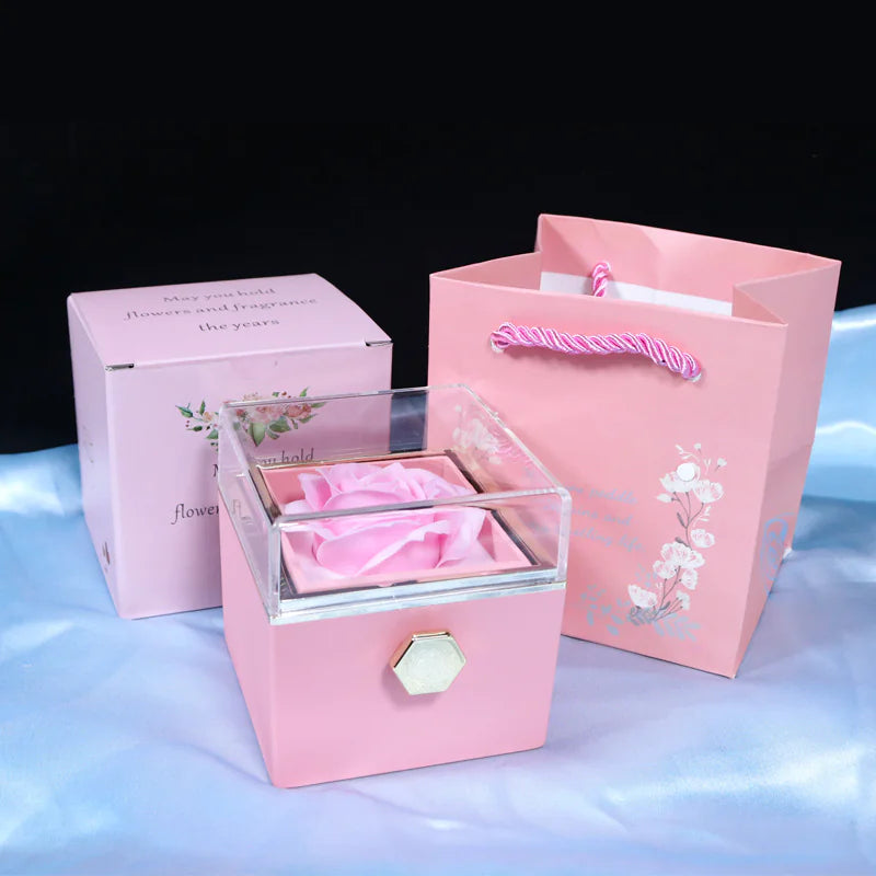 Elegant Rose Jewelry Case