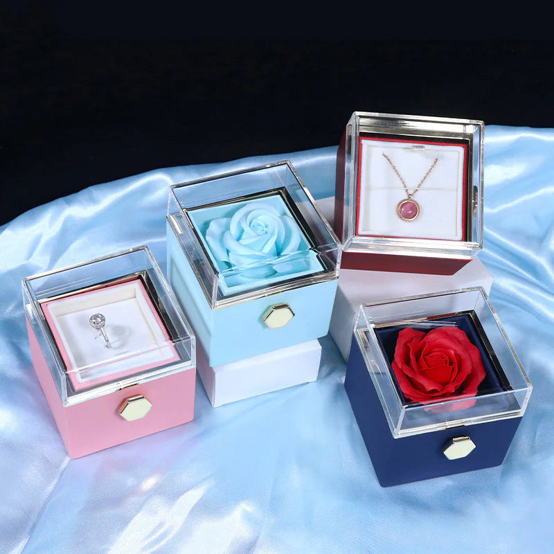 Elegant Rose Jewelry Case