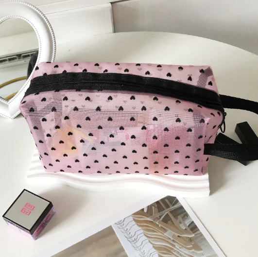 Love Mesh Cosmetic Bag