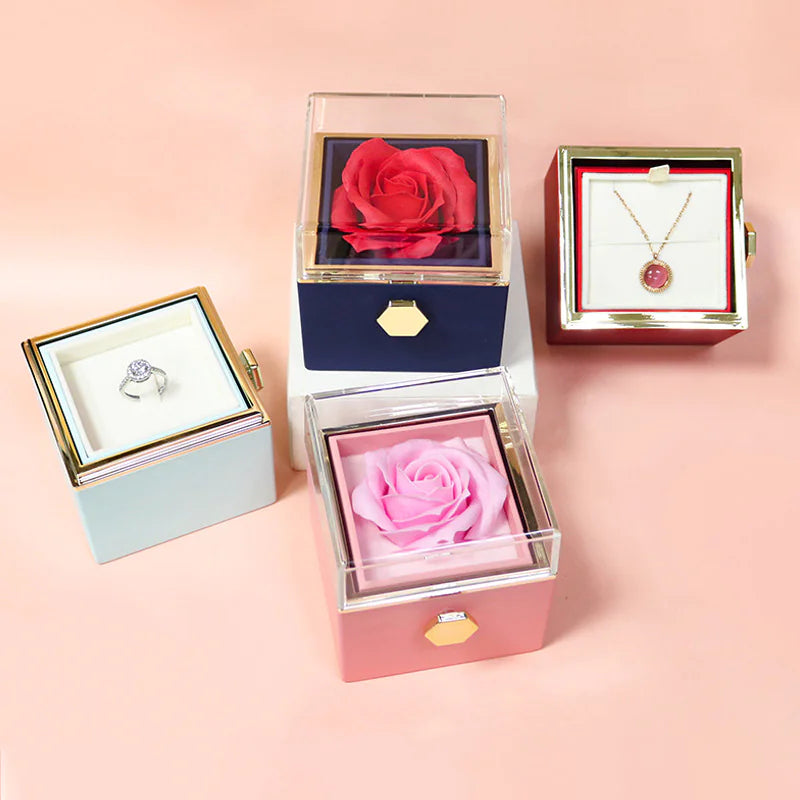 Elegant Rose Jewelry Case