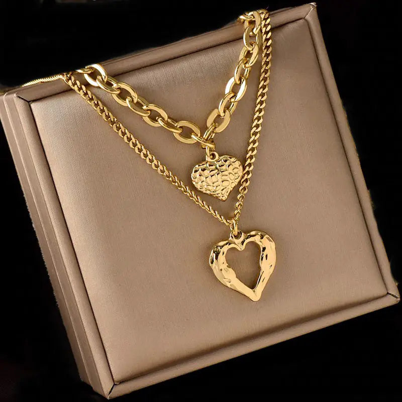 Stainless Steel Romantic Love Necklace for Ladies
