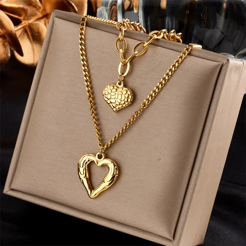 Stainless Steel Romantic Love Necklace for Ladies