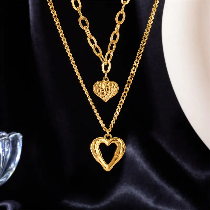 Stainless Steel Romantic Love Necklace for Ladies