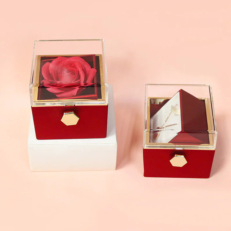 Elegant Rose Jewelry Case