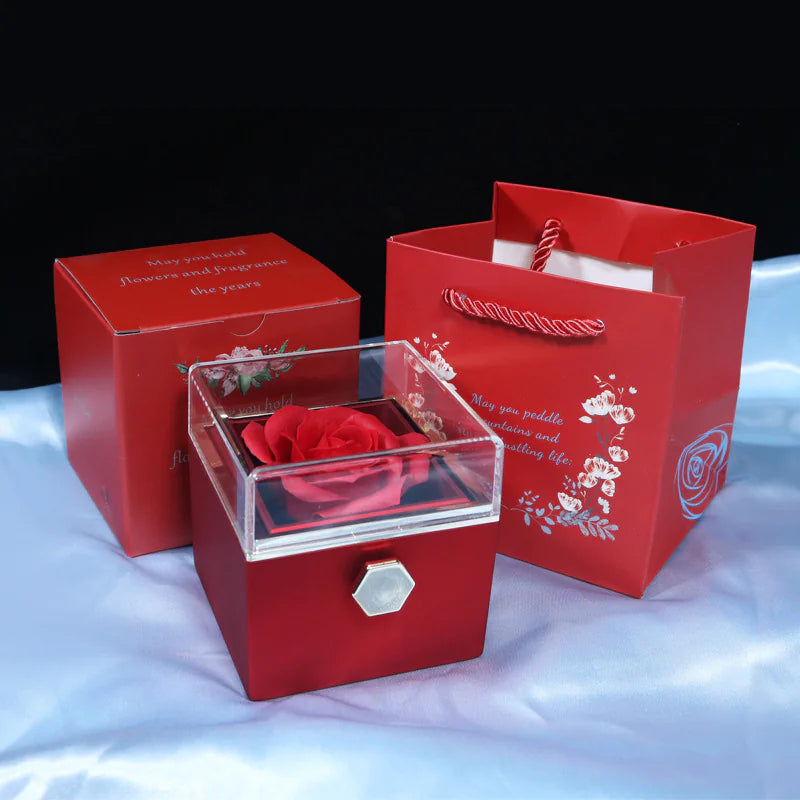 Elegant Rose Jewelry Case