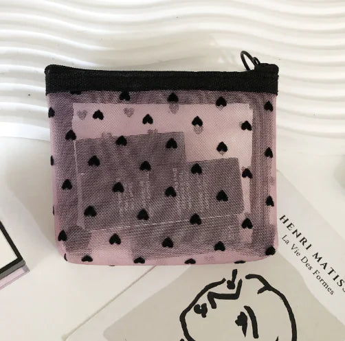 Love Mesh Cosmetic Bag